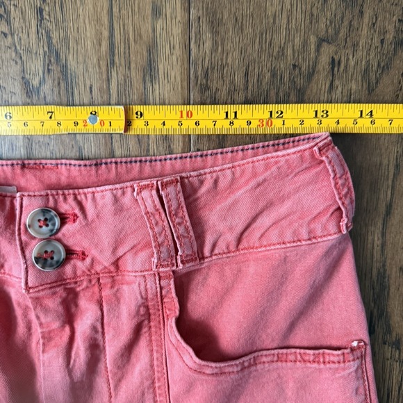 Pilcro Women's 27 Wide Leg Cropped Pants High Rise Stretch Boho Spring - Picture 9 of 14